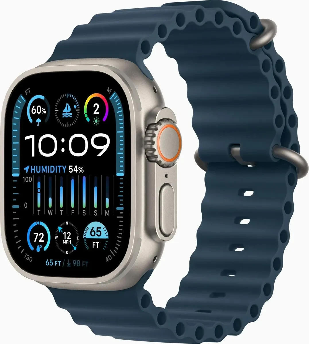 

Умные часы Apple Watch Ultra 2 A2986 49мм титан/синий (MREG3LW/A)