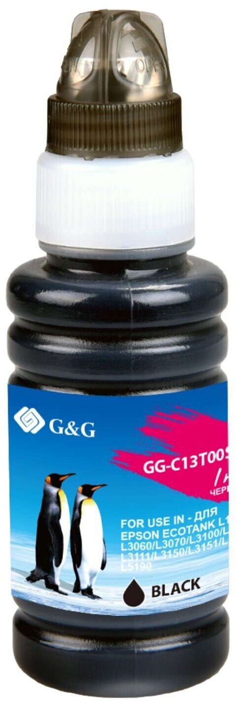 

Чернила для картриджа G&G GG-C13T00S14A 103BK черный 70мл