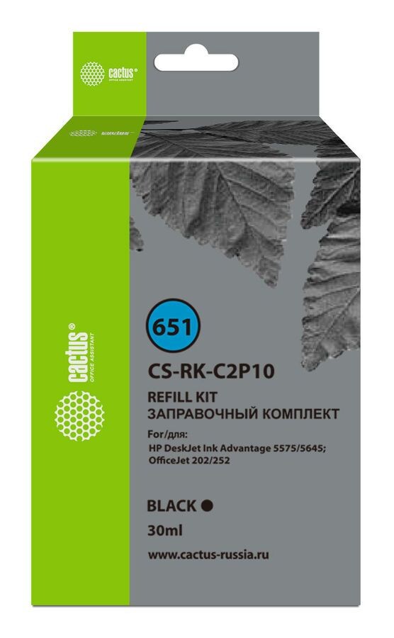 

Картридж Cactus CS-RK-C2P10 N651 черный 30мл (Чернила)