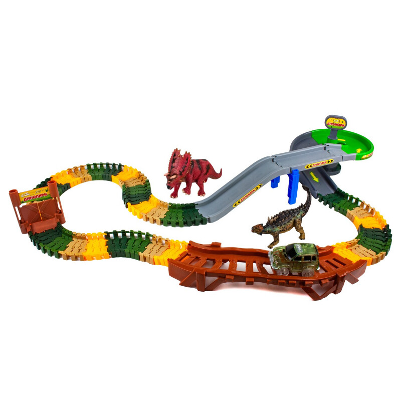 

Игрушечный транспорт 1 TOY гибкий трек Динопарк 108дет. (Т16187)
