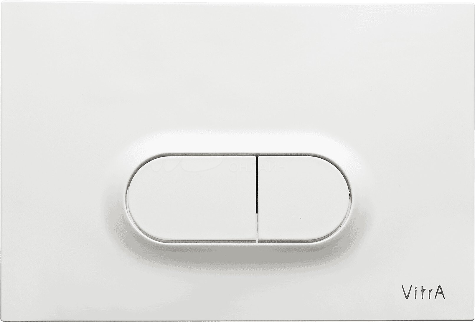 

Кнопка смыва Vitra Loop O 740-0500 белый глянец