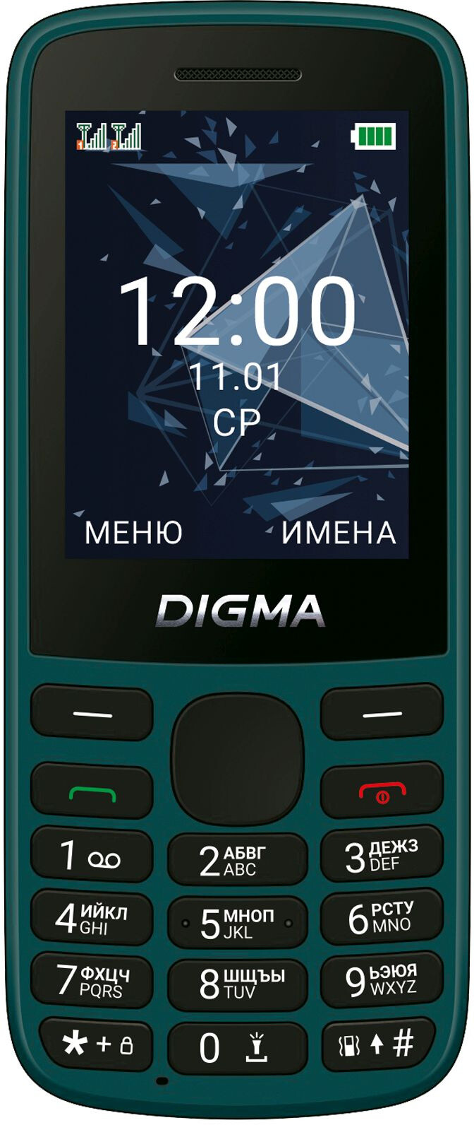 

Телефон Digma Linx A250 128Mb зеленый
