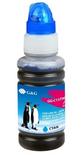 

Чернила для картриджа G&G GG-C13T00S24A 103C голубой 70мл