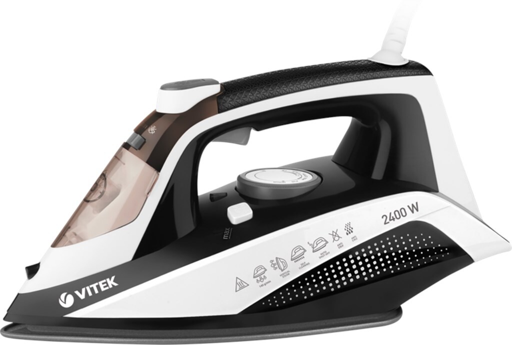 Утюг Vitek VT-8339 W черный/белый