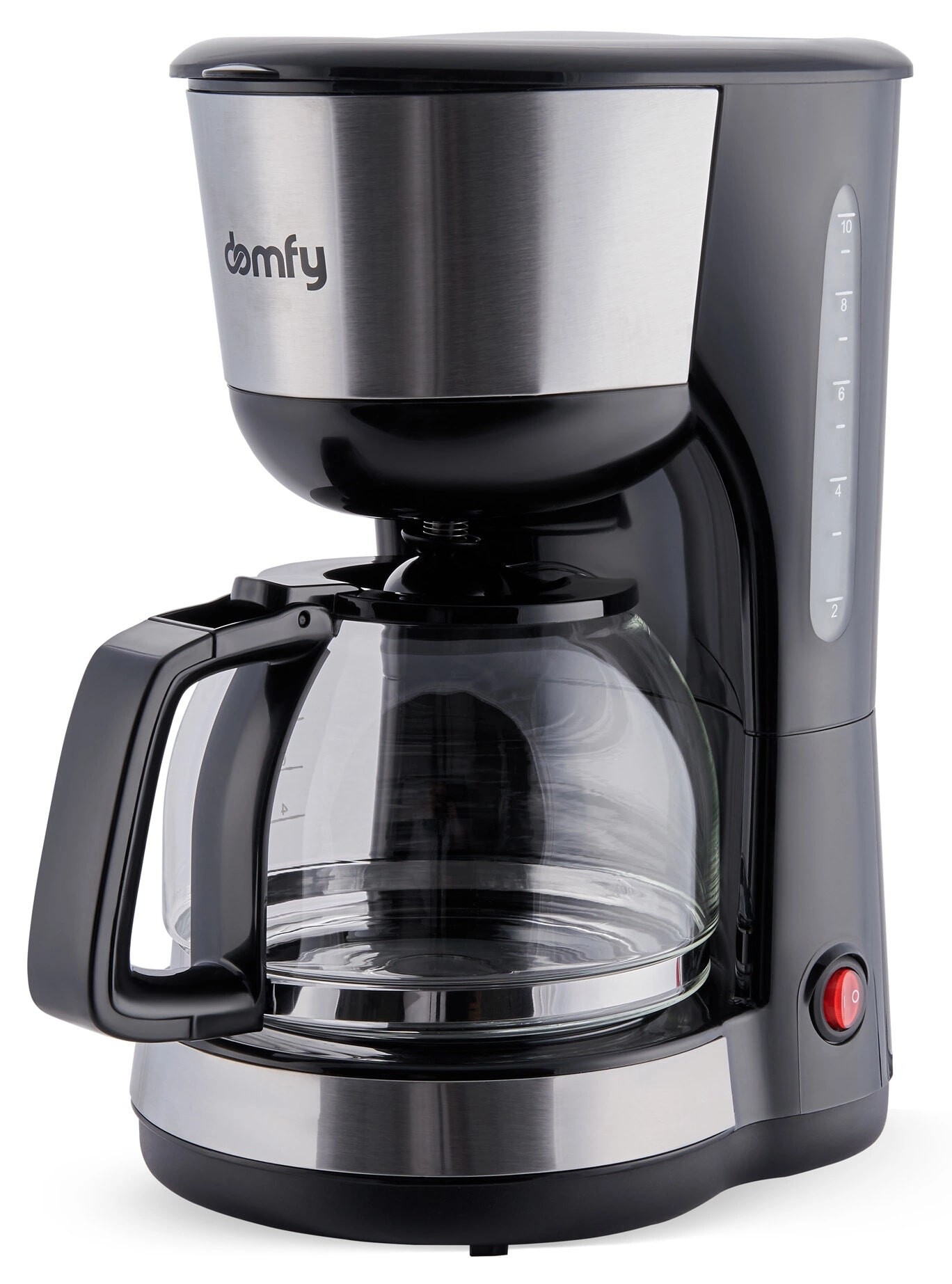 

Кофеварка Domfy DSM-CM301 черный/серебристый