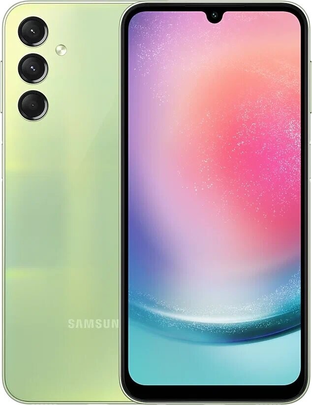 

Телефон Samsung GALAXY A24 8/128GB GREEN (SM-A245F)