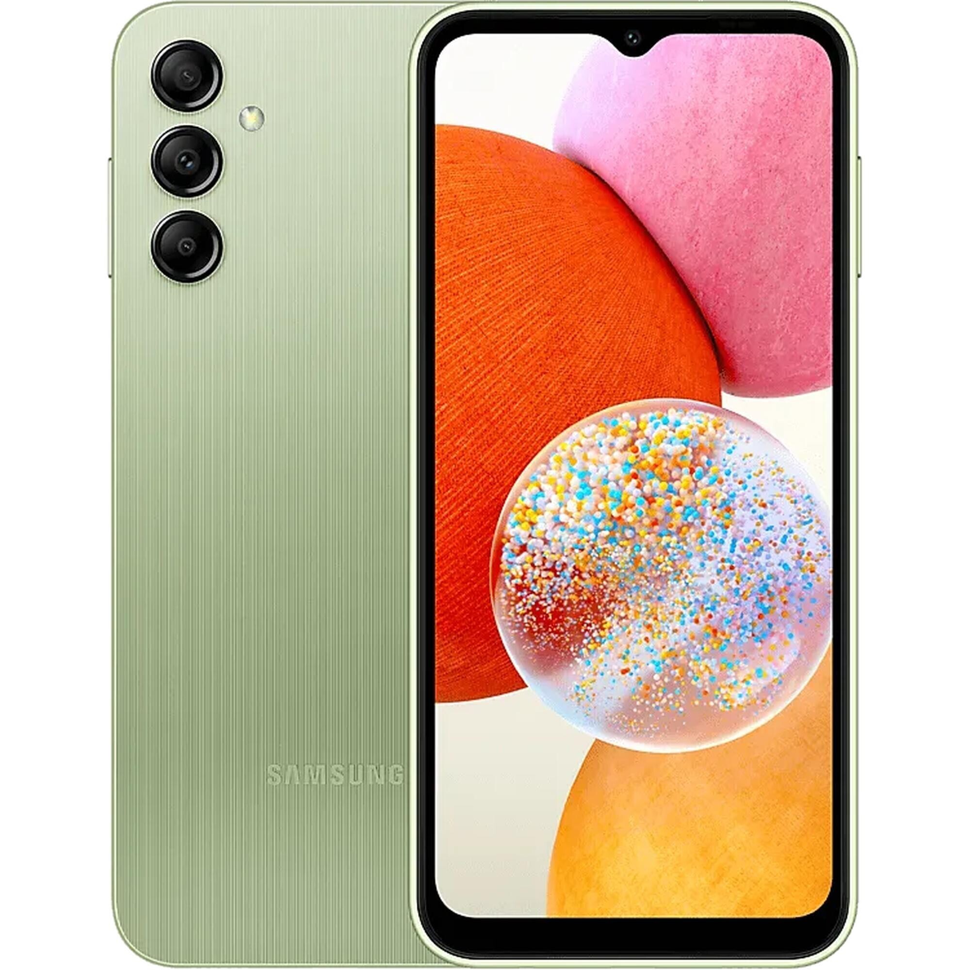 

Телефон Samsung Galaxy A14 4/128Gb светло-зеленый (SM-A145MLGGTPA)