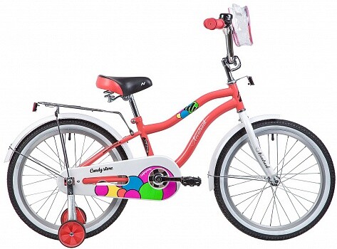 

Велосипед для малышей NOVATRACK 205Candy.CRL23 коралловый