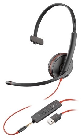 

Компьютерная гарнитура Plantronics Blackwire C3215 черный (209746-201)