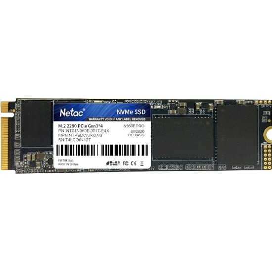 SSD накопитель Netac 1TB NVMN950E Pro (NT01N950E-001T-E4X)