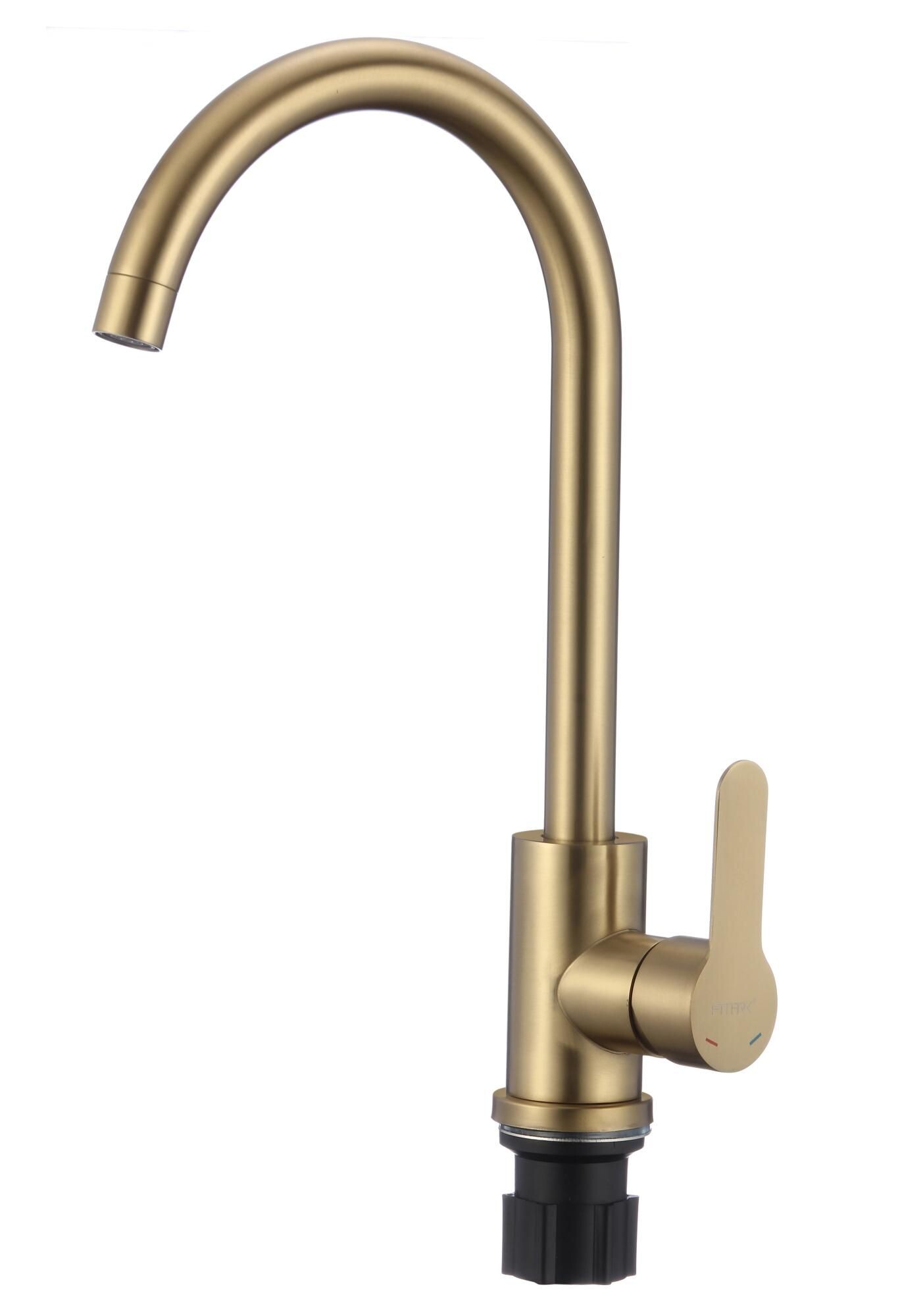 

Смеситель для кухни Fmark FS8232C матовое золото
