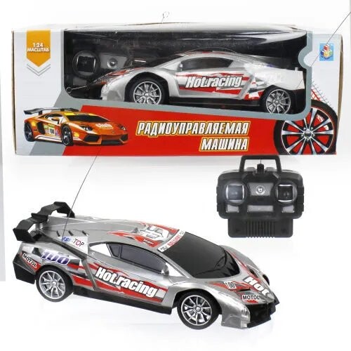 

Игрушка на радиоуправлении 1 TOY Спортавто серая (Т13844)