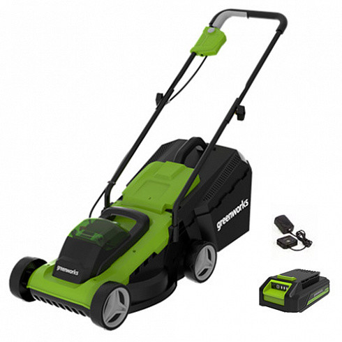

Газонокосилка Greenworks G24LM33K2 c АКБ 2АЧ и ЗУ (2509607)
