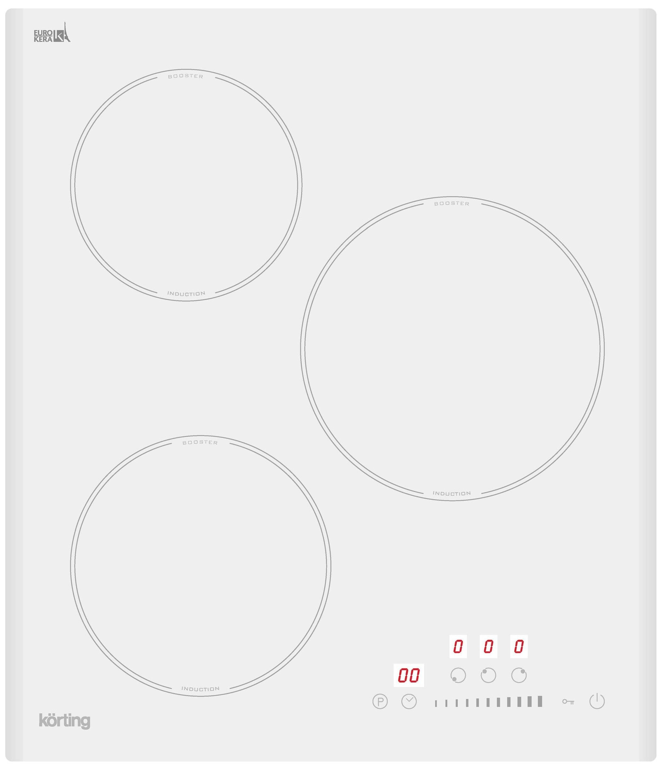 

Электрическая варочная панель Korting HI 43053 BW