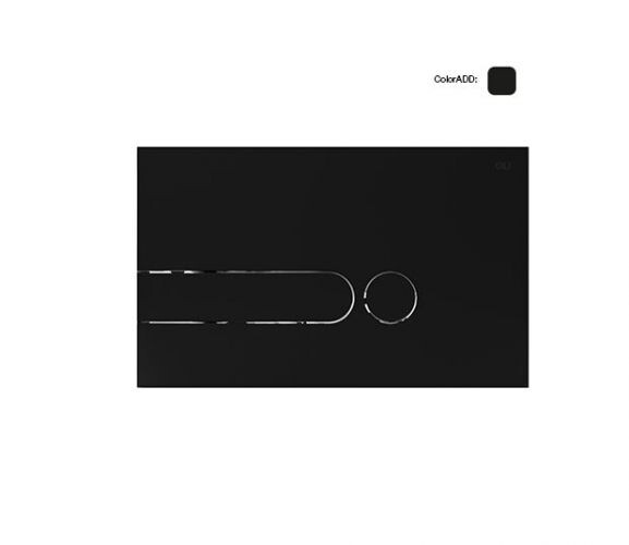 

Кнопка смыва OLI I-PLATE, пластик soft-touch черный