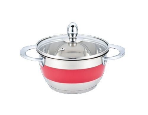 

Кастрюля Green Point 2211R-GP красная 1,5л