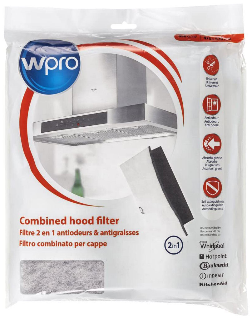 

Фильтр для вытяжки Whirlpool WPRO UCF016