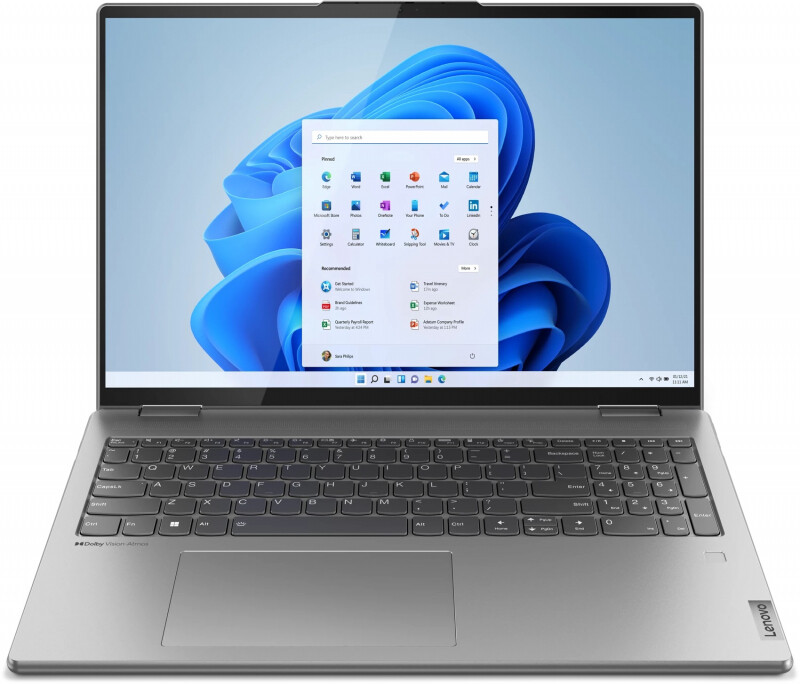

Ноутбук Lenovo Yoga 7 16IAP7 Win11Home grey (82QG001FRK)