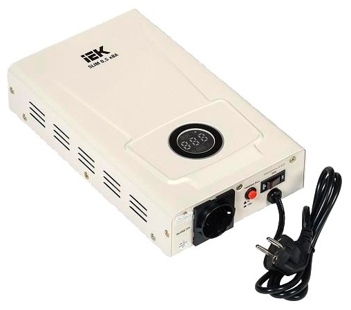 

Стабилизатор напряжения IEK Slim 0.5кВА однофазный белый (IVS22-1-D05-09)