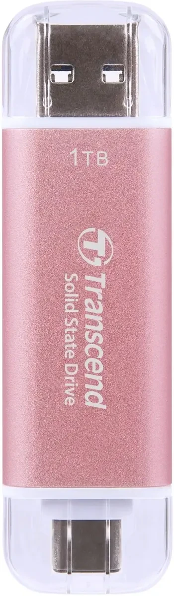 

Внешний жесткий диск Transcend USB-C 1TB розовый (TS1TESD310P)