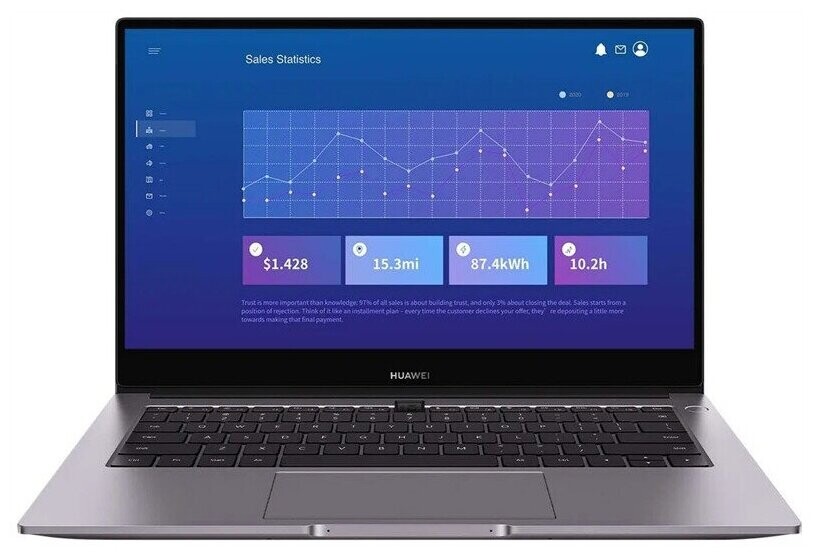 

Ноутбук Huawei MateBook B3-420(NDZ-WDH9A) noOS Grey (53013JHV)