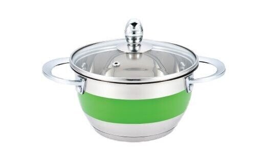 

Кастрюля Green Point 2212G-GP зеленая