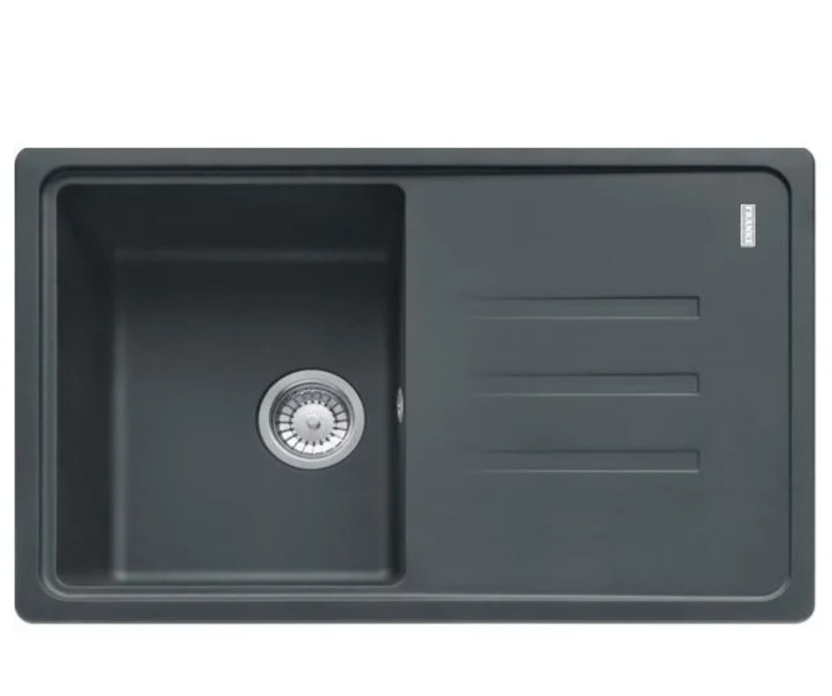 

Кухонная мойка Franke BSG 611-78 L стоп-вентиль графит 114.0683.322