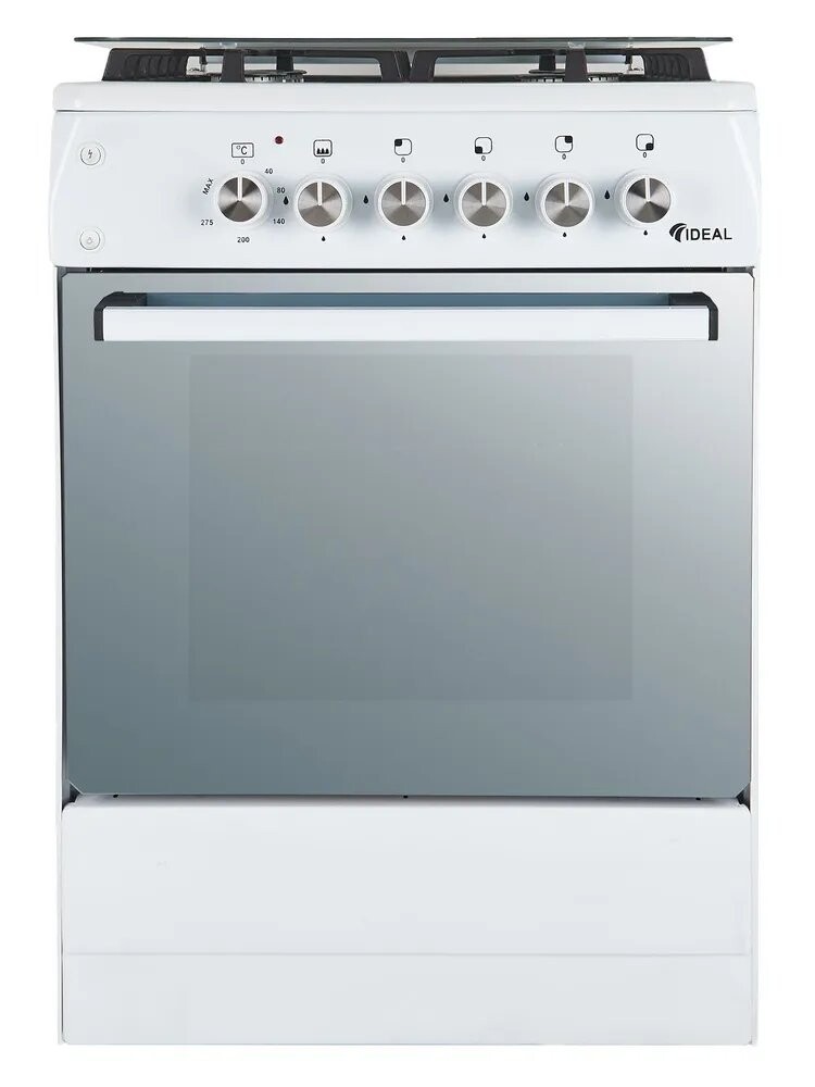 

Газовая плита Ideal L155 ГК чуг. белый
