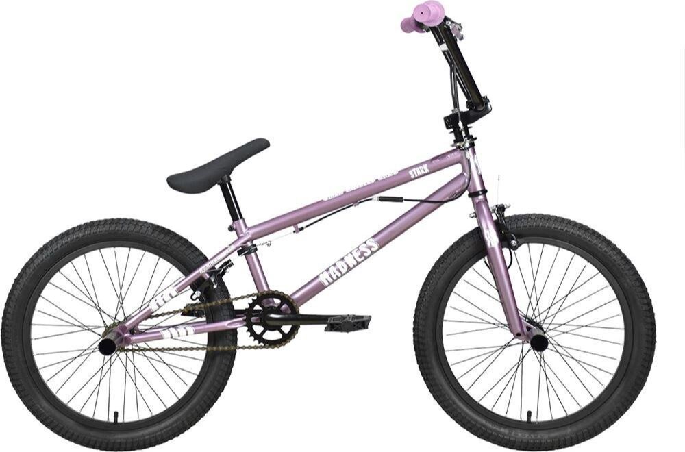 

Велосипед взрослый Stark Madness BMX 2 фиолетово-серый/перламутр/черный (HQ-0014366)