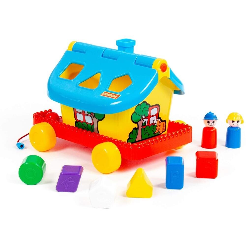 

Игрушка для малышей Полесье Садовый домик на колёсиках (56443)