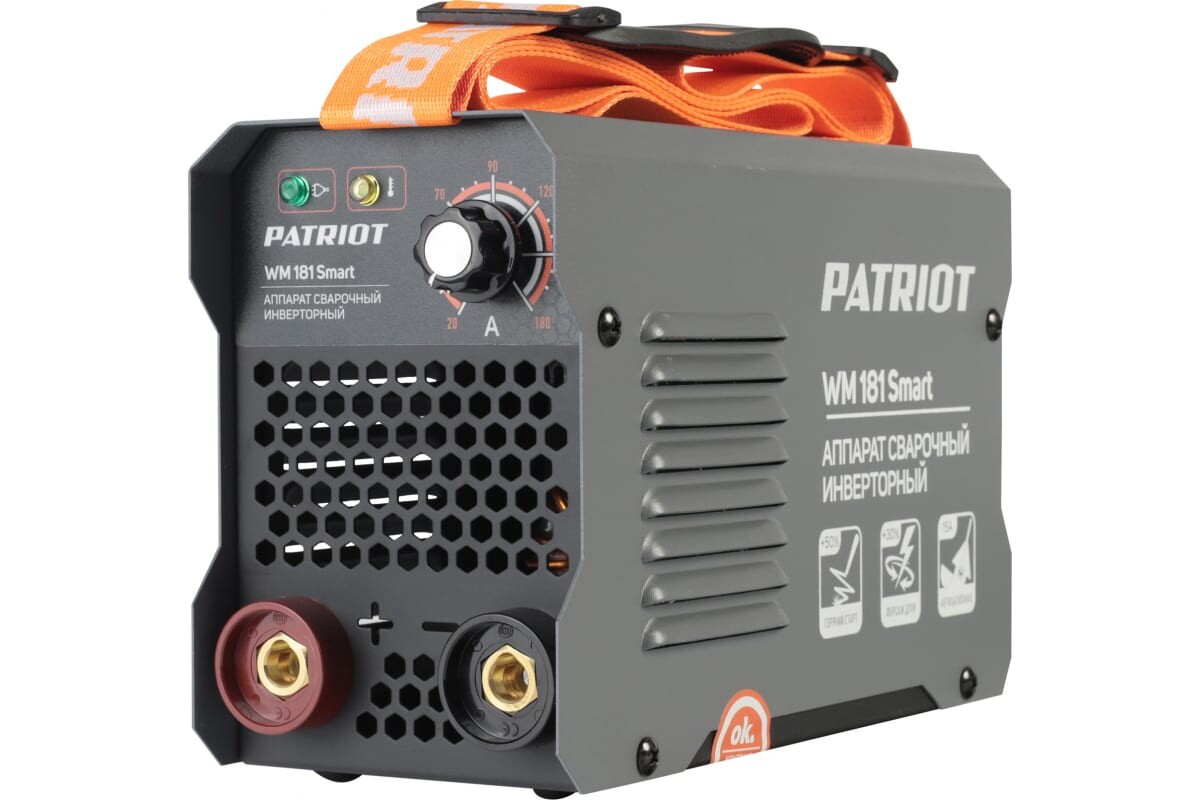 

Сварочный аппарат Patriot WM 181SMART MMA с маской 301D (605302293)