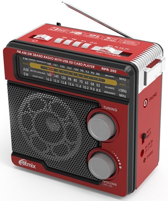 

Радиоприёмник Ritmix RPR-202 Red