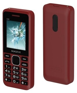 

Телефон Maxvi C20 wine red (Без ЗУ)