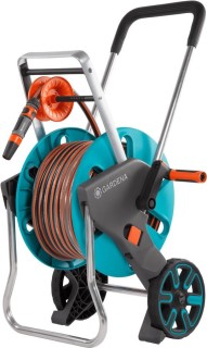 

Тележка для шланга GARDENA CleverRoll M Easy голубой/серый шланг 25м (18517-36.000.00)