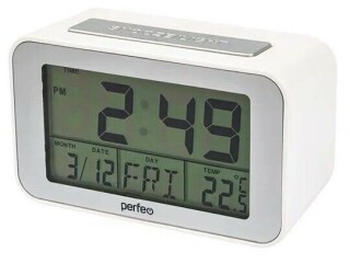 

Радиочасы Perfeo Loft серебряный/белый (PF-C3578)