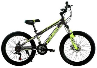 

Велосипед для подростков Pioneer CENTURION 24/12 black-lemon-gray
