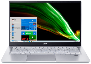 Ноутбук Acer Swift SF314-511-57XA Win10 серебристый (NX.ABLER.005) ноутбук acer swift sf314 511 36b5 win10 красный nx acser 001