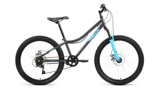 

Велосипед для подростков Altair MTB HT 24 2.0 D темно-серый/голубой (RBK22AL24095)