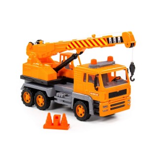 

Игрушечный транспорт Полесье Алмаз автомобиль-кран инерционный (86716)