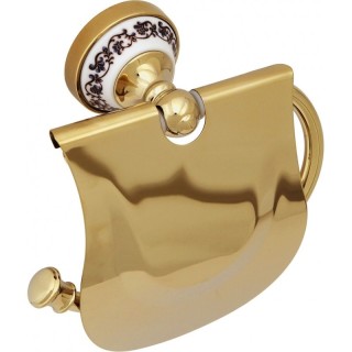 

Аксессуар для ванной Fixsen Bogema FX-78510G Gold Бумагодержатель с крышкой