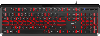 

Клавиатура Genius SlimStar 260 красно-черный