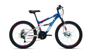 

Велосипед для подростков Altair MTB FS 24 D синий/красный (RBK22AL24053)