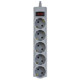 

Удлинитель Perfeo PF-A4719 (5роз. 5м) серый