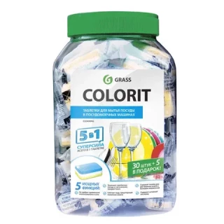 

Средство для мытья посуды Grass Colorit 5в1 35шт (213000)