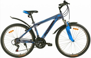 

Велосипед взрослый Pioneer CITY 26/18 gray-blue-black