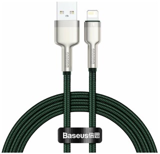 

Кабель Baseus USB to IP 2.4A 1m Green (CALJK-A06)