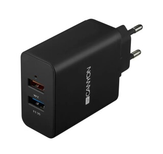 

Сетевое зарядное устройство Canyon H-07 2USB 2.4A (CNE-CHA07B)