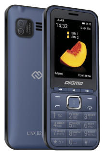 Телефон Digma LINX B241 32Mb темно-синий