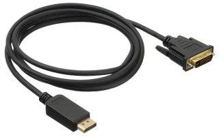 Фото - Кабель Buro 1.1v DisplayPort (m) - DVI-D (Dual Link) (m) 2м GOLD черный (bhp dpp_dvi-2) переходник displayport to dvi d hp fh973aa
