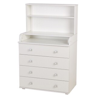 

Комод Polini Kids Simple 2580 со стеллажом белый (2кор)
